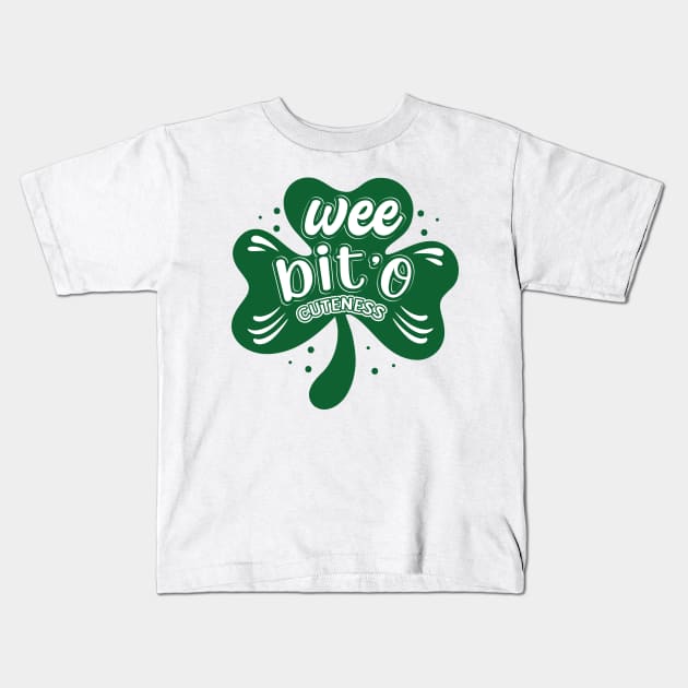 Wee bit o cuteness Kids T-Shirt by MZeeDesigns